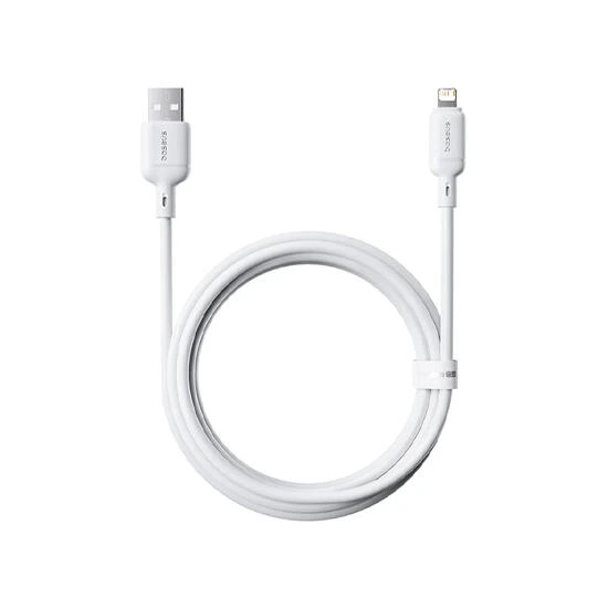 Baseus Silky Series Fast Charging Cable USB to Lightning 2.4A 2m P10377702213-01 Moon White | kabeli
