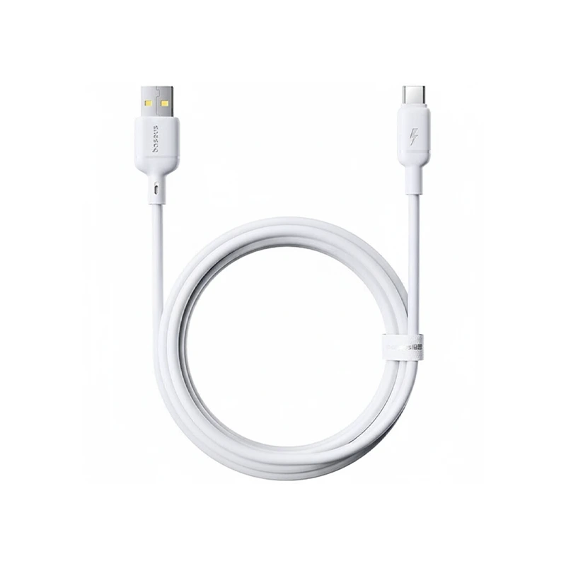 Baseus Silky Fast Charging Data Cable USB-A to USB-C 3A 1m P10377703213-02 White | კაბელი