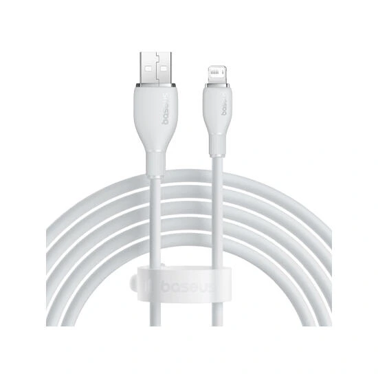 Baseus Pudding Series Fast Charging Cable USB to Lightning 2.4A 2m P10355700221-B2 Stellar White | კაბელი