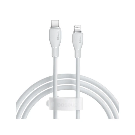 Baseus Pudding Series Fast Charging Cable Type-C to Lightning 20W 1.2m P10355701221-B1 Stellar White | კაბელი