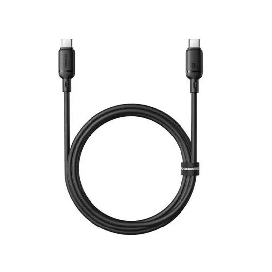 Baseus Silky Series Fast Charging Cable Type-C to Type-C 100W 1m P10377704113-00 Black | კაბელი