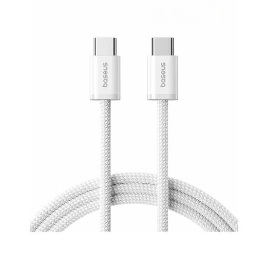 Baseus Dynamic 4 Fast Charging Data Cable USB-C to USB-C 100W 1m P10381400211-00 White | კაბელი