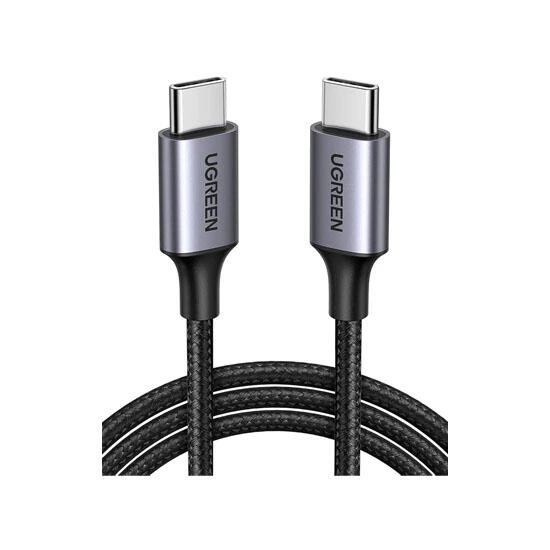 Ugreen USB-C to USB-C PD Fast Charging Cable 3A Max Gray 1m 50150 Black/Grey | Кабель