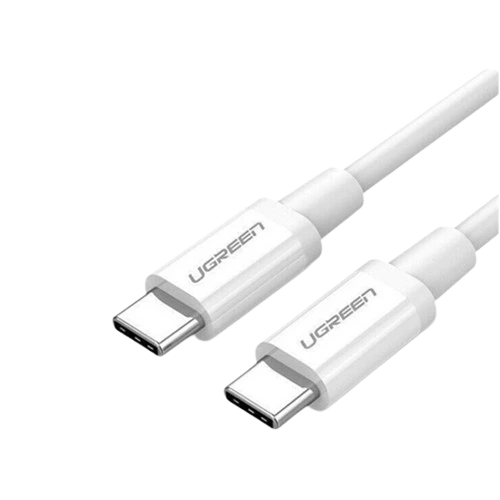 Ugreen USB 2.0 C M/M ABS Cover 2m 60520 White | კაბელი