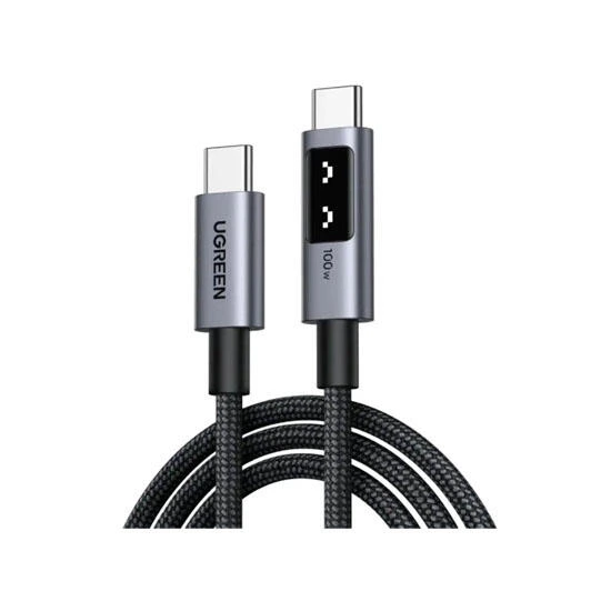 Ugreen Uno USB-C to USB-C PD Fast Charging Cable 5A Max 1m 35501 Black | კაბელი