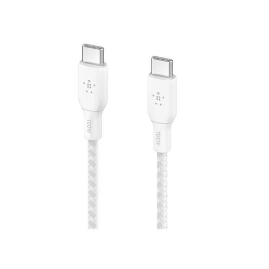 Belkin BoostCharge Flex USB-C to USB-C Braided Silicone Cable 3M CAB009bt3MWH | კაბელი