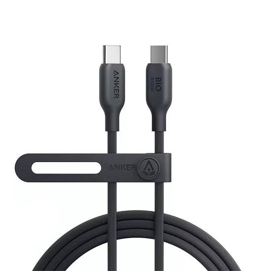 Anker Bio 543 USB-C to USB-C 1.8m A80E2G11 Black | კაბელი