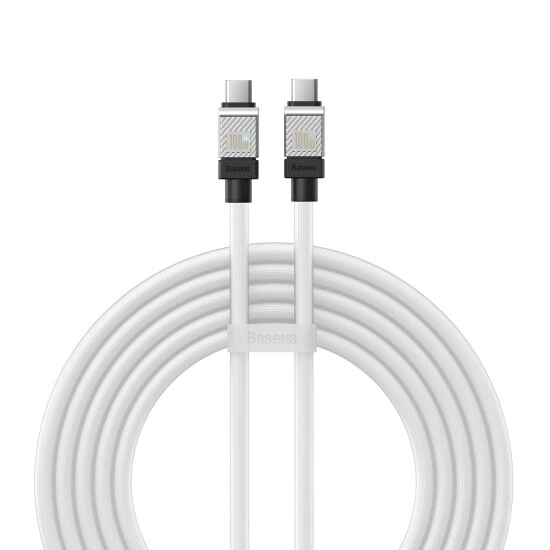 Baseus CoolPlay Series Fast Charging Cable Type-C to Type-C 100W 1m CAKW000202 White | კაბელი