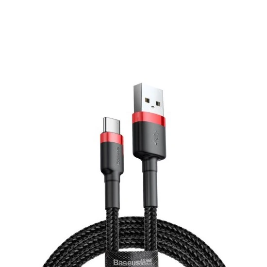 Baseus Kevlar USB Cable Type-C 3A 1m CATKLF-B91 red/black | კაბელი