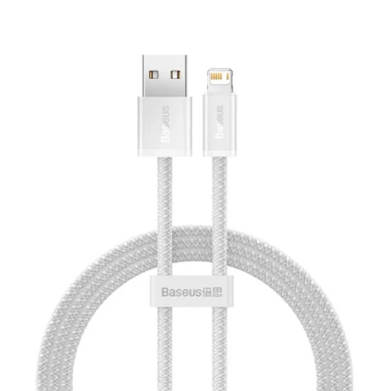 Baseus Dynamic Series Fast Charging USB Data Cable Lightning 2.4A 2M CALD000502 White | კაბელი