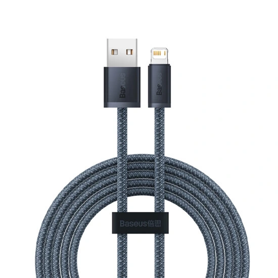 Baseus Dynamic Series Fast Charging USB Data Cable Lightning 2.4A 2M CALD000516 Grey | კაბელი