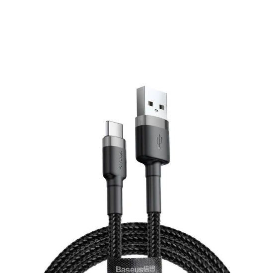 Baseus Kevlar USB Cable Type-C 3A 1m CATKLF-BG1 grey/black | Кабель