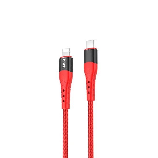 Hoco Superior PD Charging Cable Lightning U64 Red | kabeli