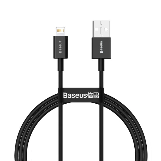 Baseus Superior Series Fast Charging USB Data Cable Lightning 2.4A 2m CALYS-C01 Black | kabeli