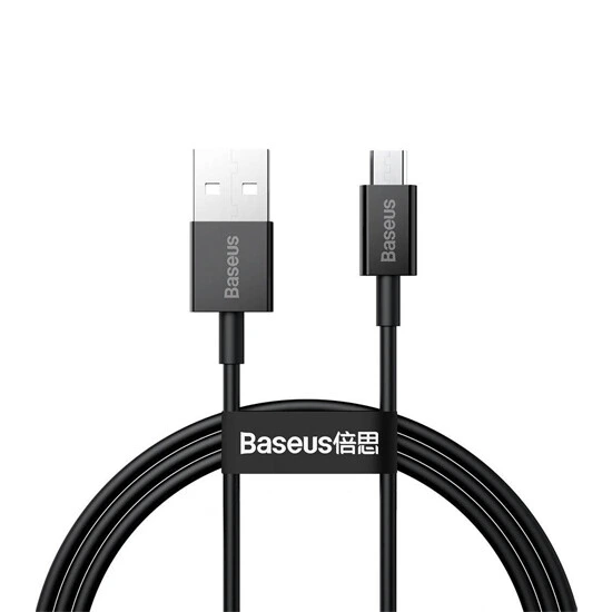 Baseus Superior Series Fast Charging Data Cable Micro USB 2A 1m CAMYS-01 Black | კაბელი