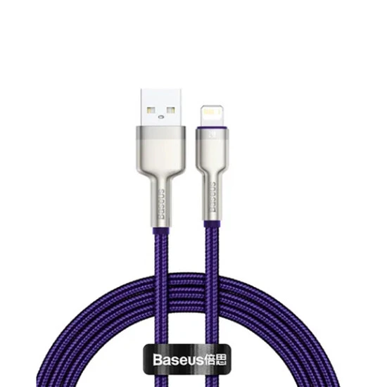 Baseus Cafule Series Metal Data Cable Lightning 2.4A 1m CALJK-A05 Purple | კაბელი