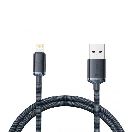 Baseus Crystal Shine Series Fast Charging Data Cable USB to Lightning 1.2m CAJY000001 Black | Кабель