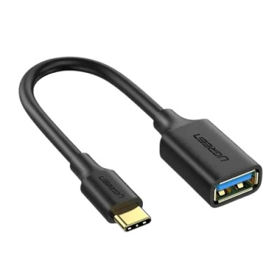 Ugreen USB-C Male to USB 3.0 Female OTG Cable 30701 Black | коннектор