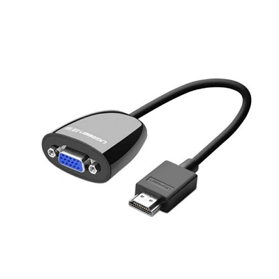 Ugreen MM105 HDMI to VGA converter without Audio 40253 Black | გადამყვანი