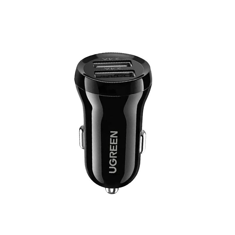 Ugreen Dual USB Car Charger 4.8A 50875 Black | დამტენი