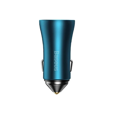 Baseus Golden Contactor Pro Dual Fast Charger Car Charger C+C 40W CGJP000003 Blue | damteni