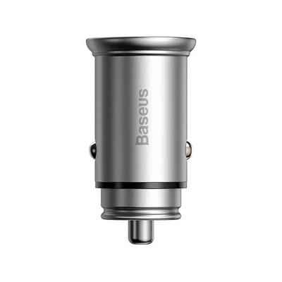 Baseus Circular metal A+C 30W PPS Car Charger CCALL-BS0S Silver | დამტენი