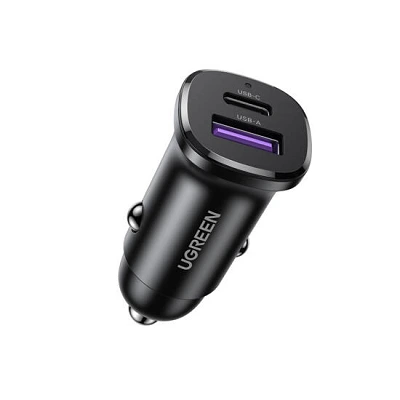 Ugreen 30W USB Type-C Car Charger 25845 Black | დამტენი