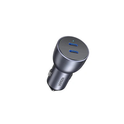 Ugreen Dual USB-C PD Fast Car Charger 70594 Grey | დამტენი