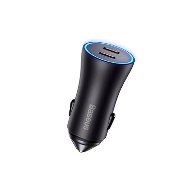 Baseus Golden Contactor Pro Dual Fast Car Charger CC 40W CGJP000013 Grey | damteni