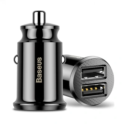 Baseus Grain Car Charger Dual USB 5V 3.1A CCALL-ML01 Black | зарядка