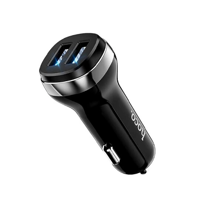 Hoco Superior Dual Port Car Charger Z40 Black | დამტენი