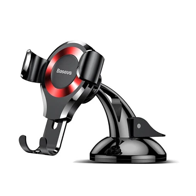 Baseus Osculum Type Gravity Car Mount SUYL-XP09 Black/red | სამაგრი