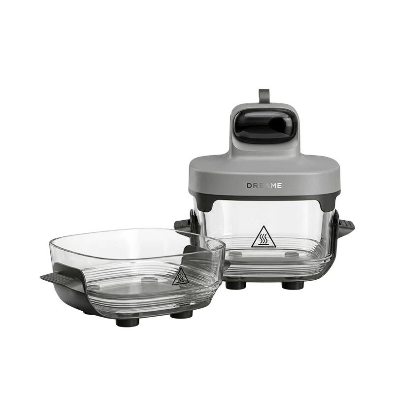 Dreame Tasti 5-1 Portable Glass Air Fryer Grey | აეროგრილი