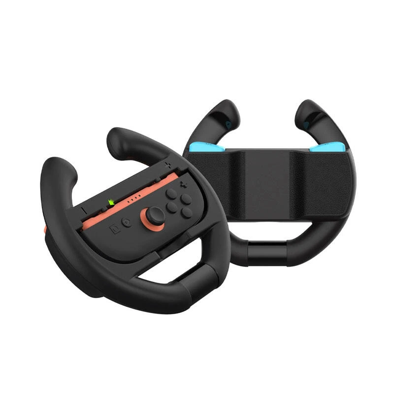DOBE Switch 2 Steering Wheel Black with Orange-Blue Buttons TNS-3195S | აქსესუარი