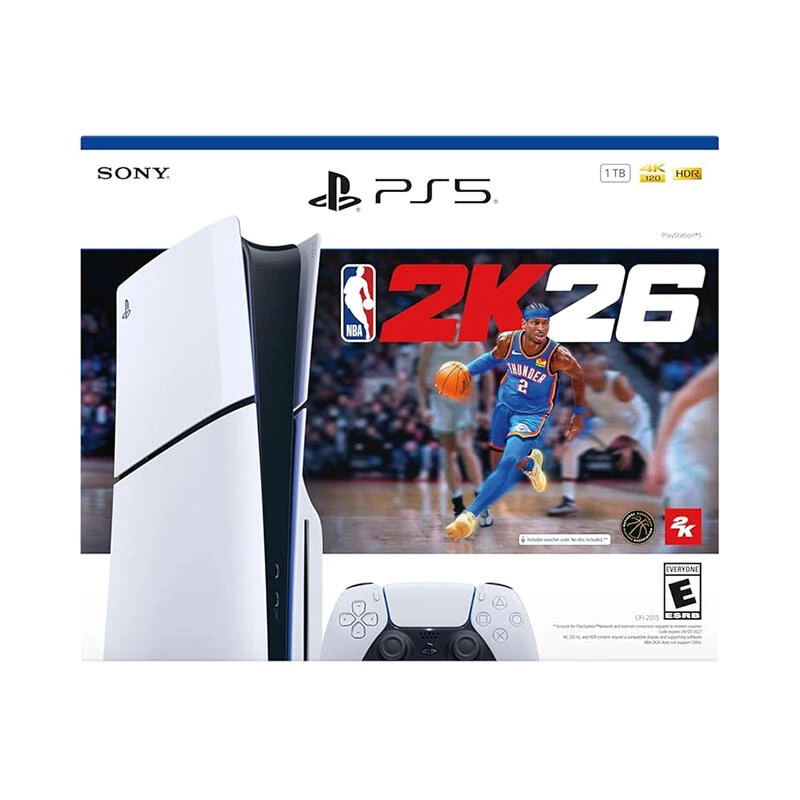 Sony PlayStation PS5 Slim 1TB NBA 2K26 Bundle White | Консоль